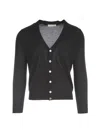 Filippo De Laurentiis Royal Merino L/s Cardigan W/buttons In Blue