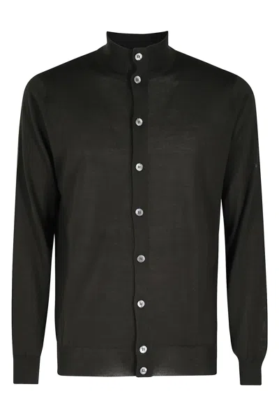 Filippo De Laurentiis Blusotto Bottoni Merino In Green