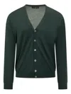 Filippo De Laurentiis Button Cardigan In Green