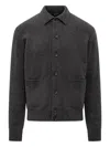Filippo De Laurentiis Button-fastening Knitted Shirt In Gray