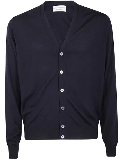 Filippo De Laurentiis Button Long-sleeves Cardigan In Blue