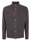 Filippo De Laurentiis Raglan Sleeves Buttoned Cardigan Clothing In Gray