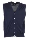 Filippo De Laurentiis Buttoned Vest In Blue