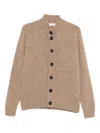 Filippo De Laurentiis Buttoned Wool Cardigan In Neutral