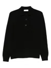 Filippo De Laurentiis Buttoned Wool Sweater In Black