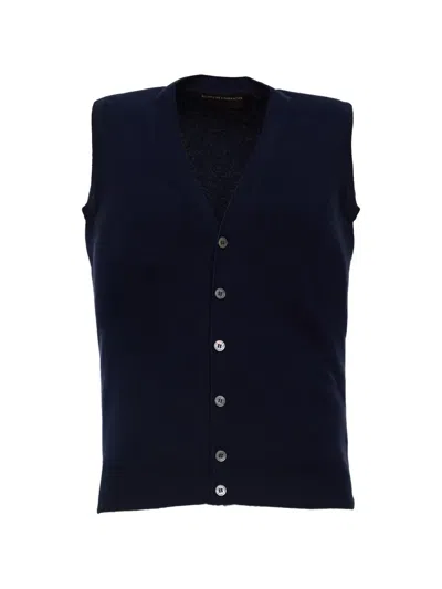Filippo De Laurentiis Button-up V-neck Cardigan In Multi