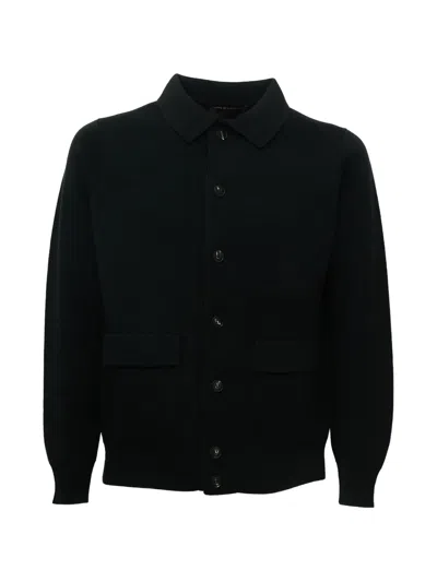 Filippo De Laurentiis Button-up Wool Cardigan In Green