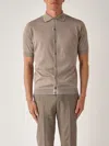 Filippo De Laurentiis Camicia M/c In Cotone Superlight Shirt In Gray