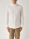 Filippo De Laurentiis Camicia M/l Basica In Crepe Cotton Shirt In White