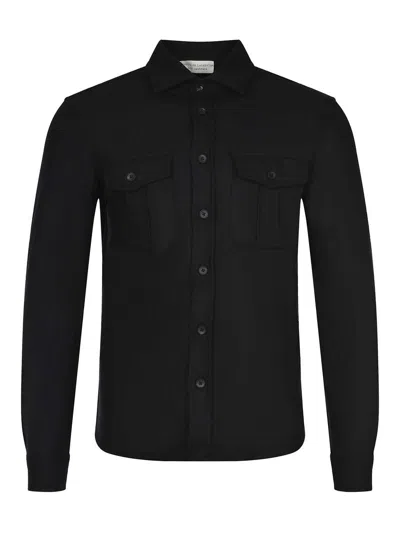 Filippo De Laurentiis Shirt Made Of A Wool And Cashmere Blend In Black