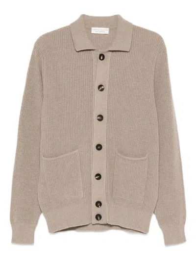 Filippo De Laurentiis Cardigan Sweater Ls In Neutral