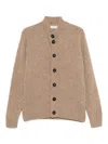 Filippo De Laurentiis Buttoned Wool Cardigan In Neutral
