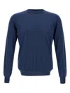 Filippo De Laurentiis Cashmere Blend Sweater In Blue