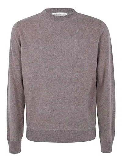 FILIPPO DE LAURENTIIS CASHMERE WOOL ROUND NECK SWEATSHIRT