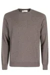 Filippo De Laurentiis Classic Crew Neck Cashmere Sweater In Neutrals