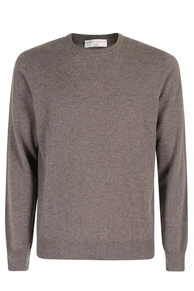Filippo De Laurentiis Classic Crew Neck Cashmere Jumper In Neutrals