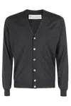 Filippo De Laurentiis Cardigan Bott ml R Merino In Grey
