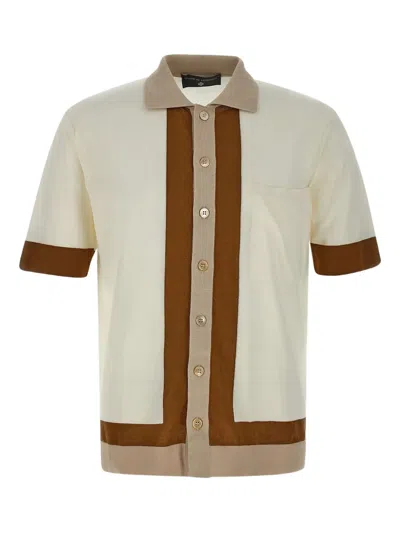 Filippo De Laurentiis Colour-block Short-sleeve Shirt