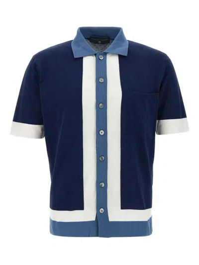 Filippo De Laurentiis Colour-block Short-sleeve Shirt
