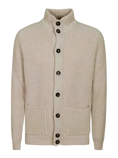 Filippo De Laurentiis Contemporary Merino Wool Cardigan In Multi