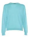 Filippo De Laurentiis Cotton Crew-neck Sweater In Blue