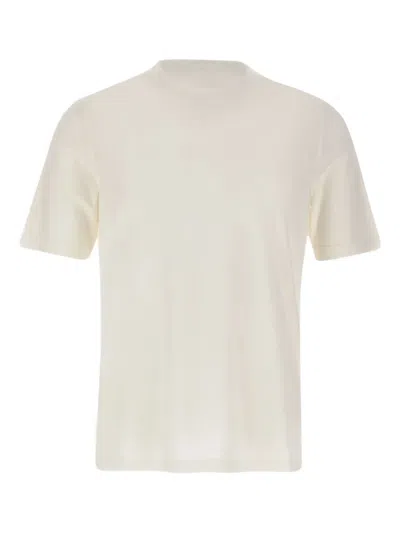 Filippo De Laurentiis Cotton Crew Neck T-shirt In White