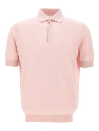 Filippo De Laurentiis Cotton Polo Shirt In Pink