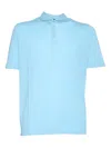 Filippo De Laurentiis Man Polo Shirt Turquoise Size 42 Cotton In Blue