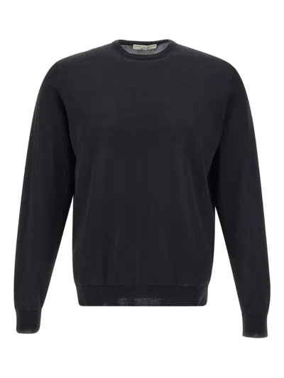 Filippo De Laurentiis Cotton Sweater In Black