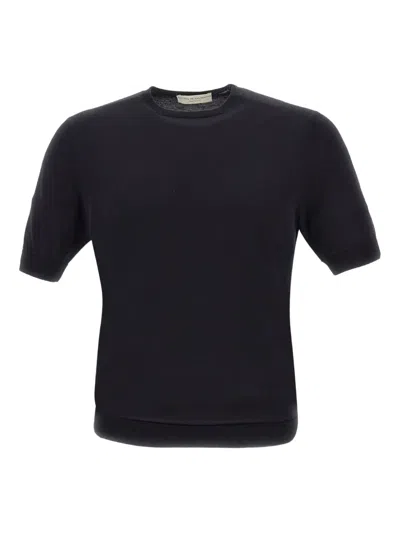Filippo De Laurentiis Cotton Sweater In Blue