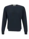 Filippo De Laurentiis Cotton Sweater In Blue