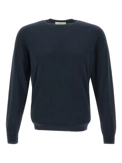 Filippo De Laurentiis Cotton Sweater In Blue