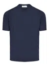 Filippo De Laurentiis Cotton T-shirt In Blue