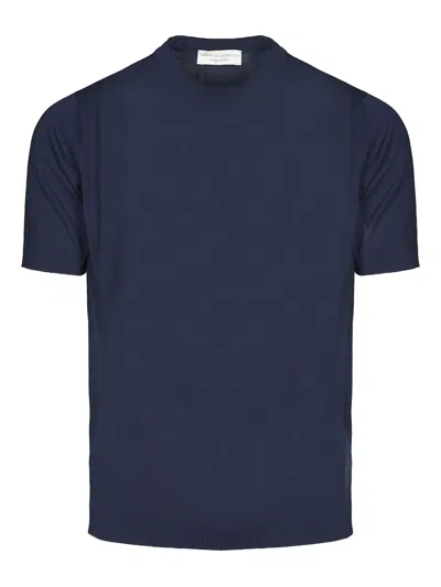 Filippo De Laurentiis Cotton T-shirt In Blue