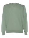 Filippo De Laurentiis Crew-neck Cotton Sweater In Green