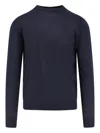 Filippo De Laurentiis Crew-neck Knitted Sweater In Blue