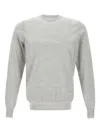 Filippo De Laurentiis Crew-neck Long-sleeve Sweater In Gray
