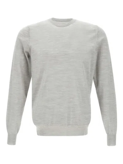 Filippo De Laurentiis Crew-neck Long-sleeve Sweater In Gray