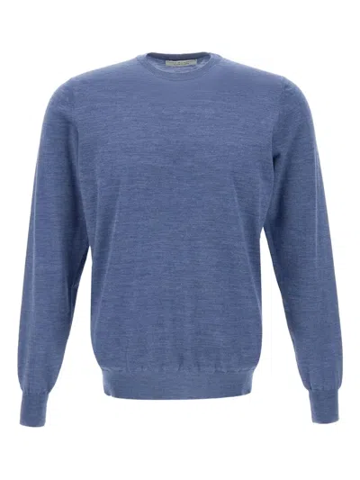 Filippo De Laurentiis Crew-neck Long-sleeve Sweater In Purple