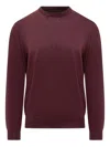 Filippo De Laurentiis Crew-neck Long-sleeve Sweater In Brown