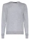 Filippo De Laurentiis Crew Neck Long-sleeve Sweater In Gray