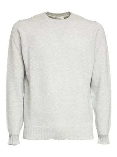 Filippo De Laurentiis Crew-neck Long-sleeve Sweater In Gray