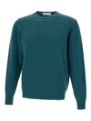 Filippo De Laurentiis Crew-neck Ribbed-cuff Sweater In Green