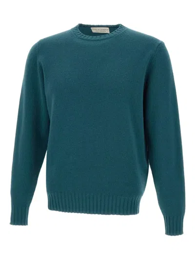 Filippo De Laurentiis Crew-neck Ribbed-cuff Sweater In Green