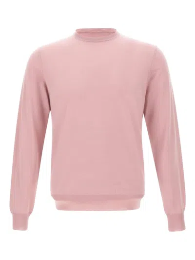 Filippo De Laurentiis Crew-neck Ribbed Jumper In Pink