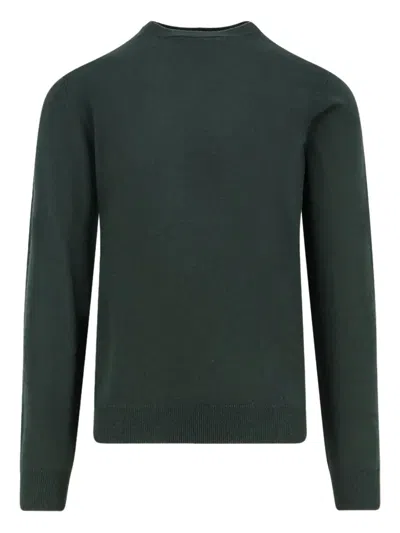 Filippo De Laurentiis Crew-neck Ribbed Sweater In Green