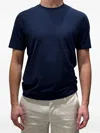 Filippo De Laurentiis Crew-neck Short-sleeve T-shirt In Blue