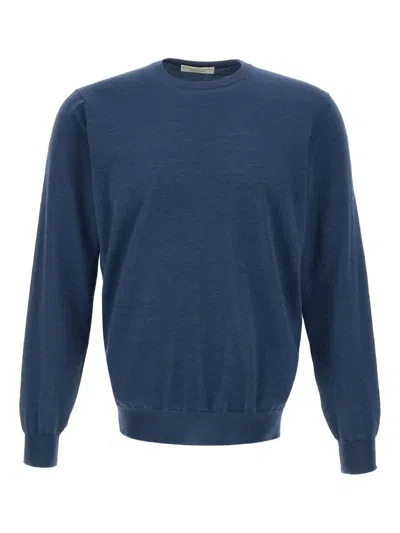 Filippo De Laurentiis Crew-neck Sweater In Blue