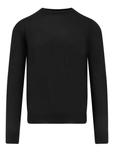 Filippo De Laurentiis Crew-neck Sweater In Black