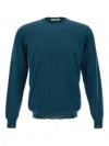 Filippo De Laurentiis Crew-neck Sweater In Blue